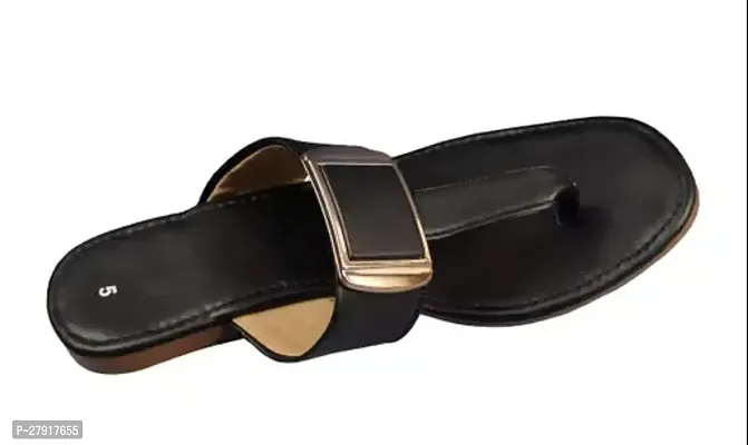 Stylish Synthetic Black Fashion Flats For Women