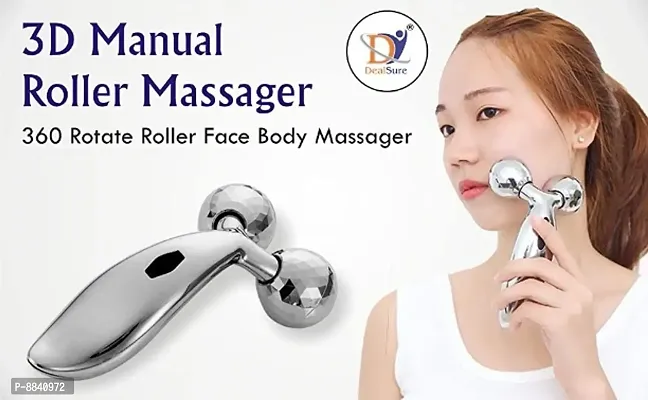 3D Facial Massager 3D Manual Roller Face Body Massager | Wrinkle Remover | Facial Massage Relaxation-thumb0
