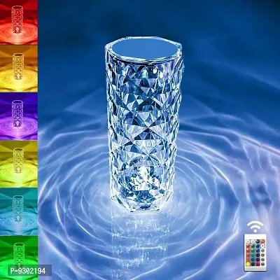 Crystal Table Lamp 16 Colors Changing RGB Touch