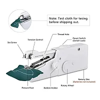 Handy Sewing/Stitch Handheld Cordless Portable White Sewing Machine for Home Tailoring, Hand Machine | Mini Silai | White Hand Machine-thumb1