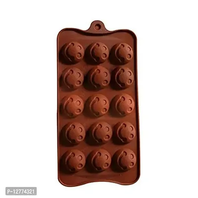 Food Grade Non-Stick Reusable Silicone Smile Shape 15 Cavity Chocolate Molds / Baking Trays-thumb4