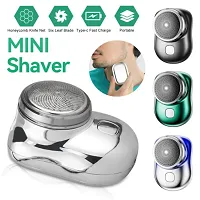 Mini Shave Portable Electric Shaver Zao Electric Face Razor For Men Mini Shaver Portable Electric Shaver Mini Shave Portable Electric Shaver Silver Green Hair Removal Shavers-thumb1