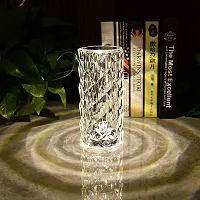 Crystal Table Lamp Rose Lamp with Touch Control, 16 Colors Changing RGB Night Light, Romantic Valentines Day Gift Night Light, USB Rechargeable Battery LED Lamp for Bedroom Living Room Party Decor-thumb1