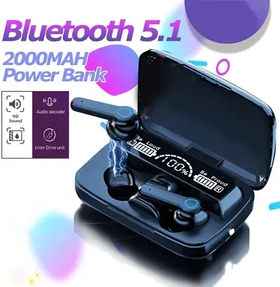 Version M19 Tws Headsets Earphones Wireless Bluetooth Earbuds Black True Wireless-thumb0