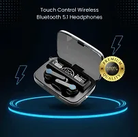 Tws M19 Bt Earbuds Led Digital Display Touch Control Headphones Bluetooth Headset Black True Wireless-thumb2