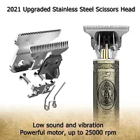 Men Buddha Style Trimmer, golden color Professional Hair Clipper, Adjustable Blade Clipper, Hair Trimmer and Shaver, Retro Oil Head Close Cut Precise hair Trimming Machine USB (COPPER)-thumb4