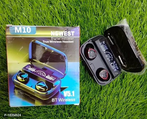 TWS M10 Earbuds Bluetooth 5.1 Earphones 2200mAh Charging Box with Wireless Stereo Headphones , Waterproof Earbuds-thumb3