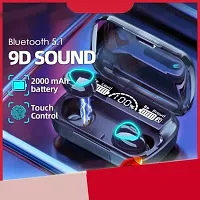 M10 TWS Bluetooth Wireless Earbuds With 2000 mAh Power Bank Charging System Bluetooth Headset  (Black, True Wireless)-thumb1