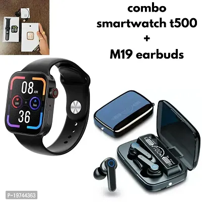Combo OF M 19 TWS.02. Headset, Bluetooth t 500  SmartWatch  comfortable to wear, free to adjust,