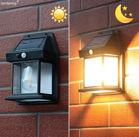 Outdoor Solar Wall Lights with 3 Modes  Motion Sensor