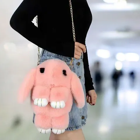 Hot Selling Faux Fur Sling Bags 