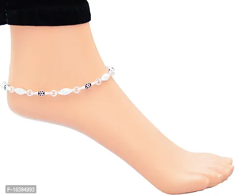 Women and Girls Anklets Indian Traditional Ethnic Fashion Foot Jewellery Alloy Anklet  (Pack of 2)