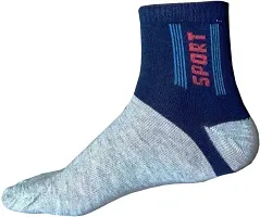 Men's And Women's Solid Cotton Ankle Socks | Stylish  Casual Wear (Multi-Coloured) Pack Of 12 Pair Free Size-thumb1