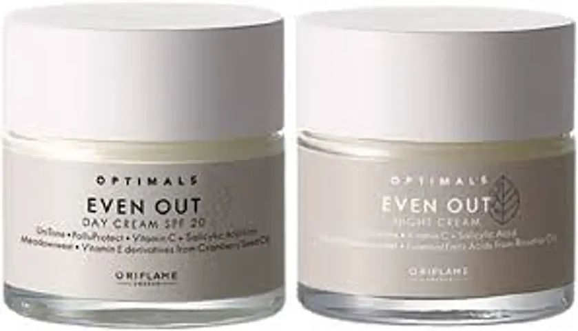 Oriflame even out day cream and night cream