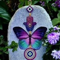 Butterfly Evil Eye Wall Hanging for Home Decor-thumb2