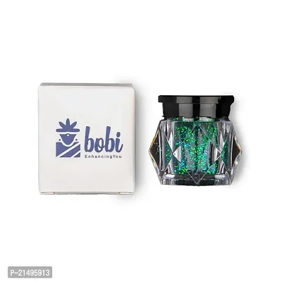 BOBI Green Loose Holographic Glitter Eyeshadow (10gm)-thumb0