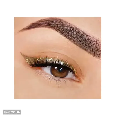 B.O.B.I Gold Glitter Eyeliner Long-Lasting, Waterproof, Smudge Proof, and Vibrant. Add Glamour to Your Eyes with Shimmering Effects-thumb4