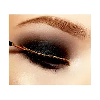 B.O.B.I Orange Glitter Eyeliner Long-Lasting, Waterproof, Smudge Proof, and Vibrant. Add Glamour to Your Eyes with Shimmering Effects-thumb1