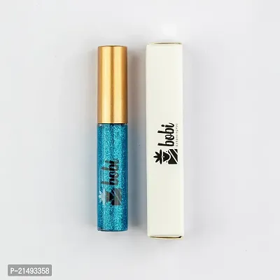 B.O.B.I Blue Glitter Eyeliner Long-Lasting, Waterproof, Smudge Proof, and Vibrant. Add Glamour to Your Eyes with Shimmering Effects