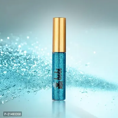 B.O.B.I Blue Glitter Eyeliner Long-Lasting, Waterproof, Smudge Proof, and Vibrant. Add Glamour to Your Eyes with Shimmering Effects-thumb3