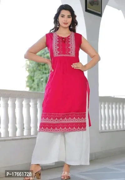 Beautiful A-Line  Printed Rayon Kurta