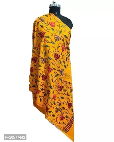 Comfortable Multicoloured Wool Shawls For Women