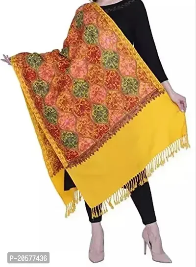 Comfortable Multicoloured Wool Shawls For Women