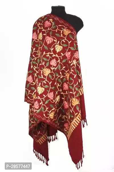 Comfortable Multicoloured Wool Shawls For Women-thumb0