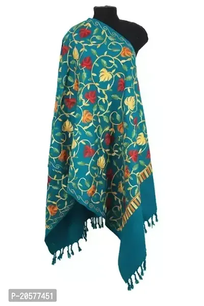 Comfortable Multicoloured Wool Shawls For Women-thumb0