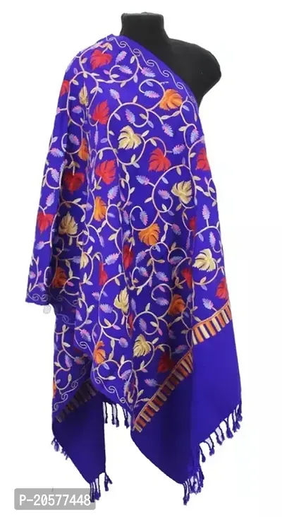 Comfortable Multicoloured Wool Shawls For Women-thumb0