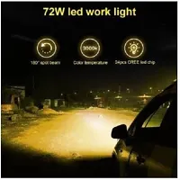 Bike Led Fog Light/Lamp/Work Light 5 inch 24 LED Offroad Driving Bar 72watt 1Pc Yellow Fog Lamp Car, Motorbike, Truck, Van LED  (12 V, 72 W) (Universal For Bike)-thumb2