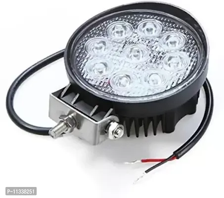 9LED ROUND Fog Lamp Unit for Universal For Car, BiKE, Thar  suv`S (pack of 2)-thumb2