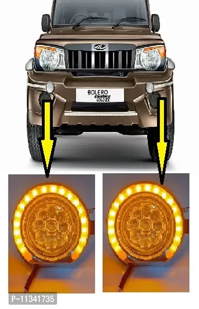 LED YELLOW DRL Fog Lamp Unit for Mahindra Bolero