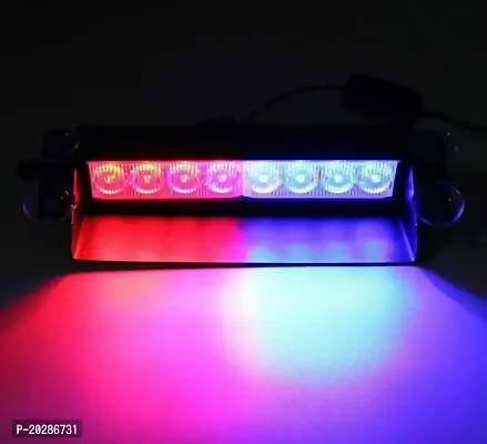 8 Led police style light,  Car police lights, Red blue Flashing police lights (universal for all cars)-thumb4