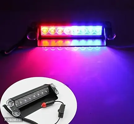 8 Led police style light,  Car police lights, Red blue Flashing police lights (universal for all cars)-thumb2