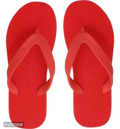 Stylish Red Rubber  Sandals For Women