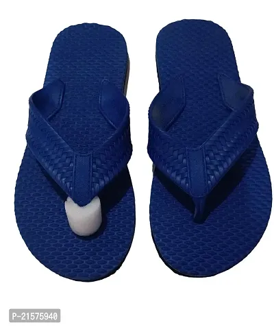 Stylish Navy Blue Rubber  Sandals For Women-thumb0