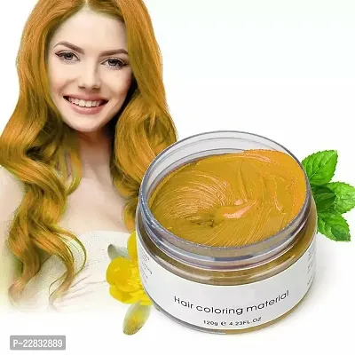 Hair Wax Color Dye Styling Cream Mud (Golden)