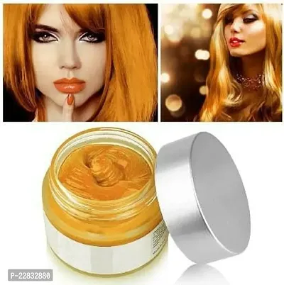 Hair Wax Color Dye Styling Cream Mud (Gold)