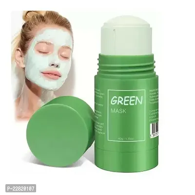 Green Tea Cleansing Mask Stick For Face | For Blackheads Whiteheads Oil Control And Anti-Acne-thumb0