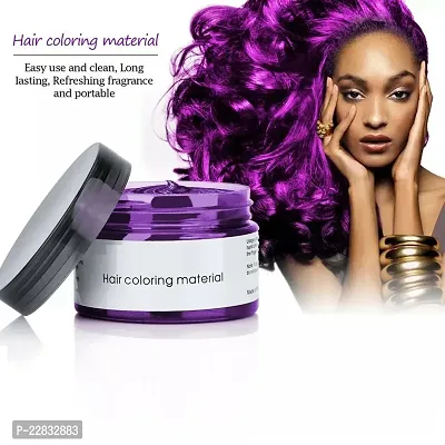 Hair Wax Color Dye Styling Cream Mud (Purple)