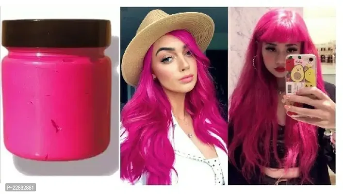 Hair Wax Color Dye Styling Cream Mud (Pink)