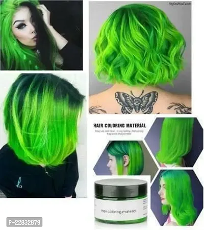 Hair Wax Color Dye Styling Cream Mud (Green)