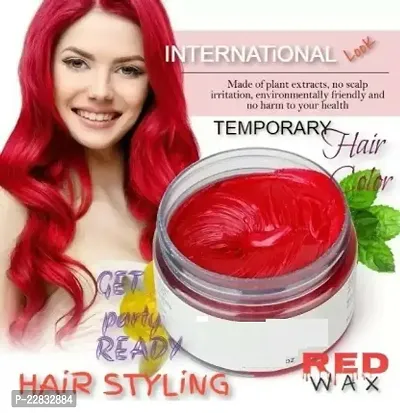 Hair Wax Color Dye Styling Cream Mud (Red)-thumb0