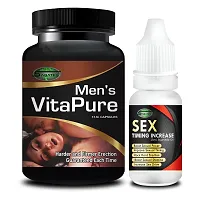 Mens Vitapure  Big Disk Sex Capsule For Men Sex Oil Sexual Oil Massage Gel Sexual Capsule | Increase Sex Time  Power  Long Time Power Male Sex Enhancement For 9 Inches Orgasm (Zero Side Effects)-thumb1