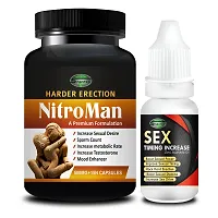 Nitro Man  Sex Timing Increase Stamina For Oil Long Time Power Male Sex Enhancement For 9 Inches Orgasm (Zero Side Effects)-thumb1