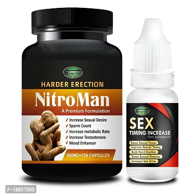 Nitro Man  Sex Timing Increase Stamina For Oil Long Time Power Male Sex Enhancement For 9 Inches Orgasm (Zero Side Effects)-thumb2