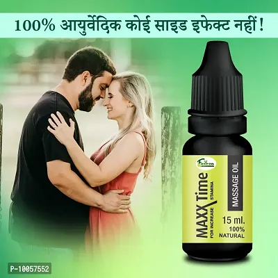 Max Time Oil Sex Oil Sexual Oil Power Oil For Long Size Reduce Sexual Disability Boosts Satisfaction Men Long Time Oil ( 100% Ayurvedic )-thumb0