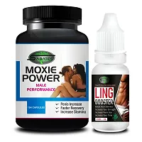 Moxie Power  Ling Booster Sex Capsule For Men Sex Oil Sexual Oil Massage Gel Sexual Capsule | Increase Sex Time  Power  Long Time Power Male Sex Enhancement For 9 Inches Orgasm (Zero Side Effects)-thumb1