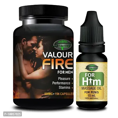 Valour Fire  For Him Sex Capsule For Men Sex Oil Sexual Oil Massage Gel Sexual Capsule | Increase Sex Time  Power  Long Time Power Male Sex Enhancement For 9 Inches Orgasm (Zero Side Effects)-thumb2